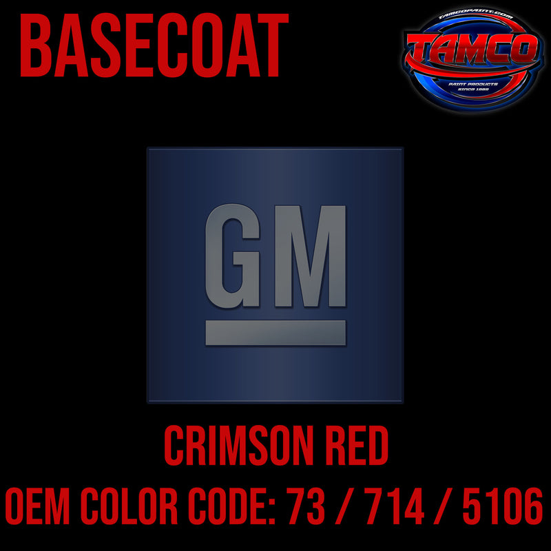 GM Crimson Red | 73 / 714 / 5106 | 1955-1976 | OEM Basecoat