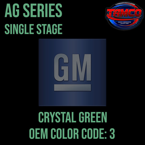 GM Crystal Green | 3 | 1960-1963 | OEM AG Series Single Stage