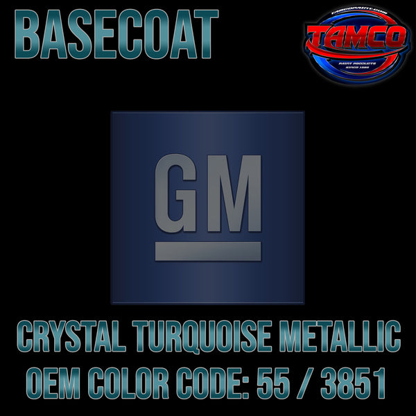 GM Crystal Turquoise Metallic | 55 / 3851 | 1969 | OEM Basecoat