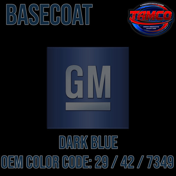GM Dark Blue | 29 / 42 / 7349 | 1992-2002 | OEM Basecoat