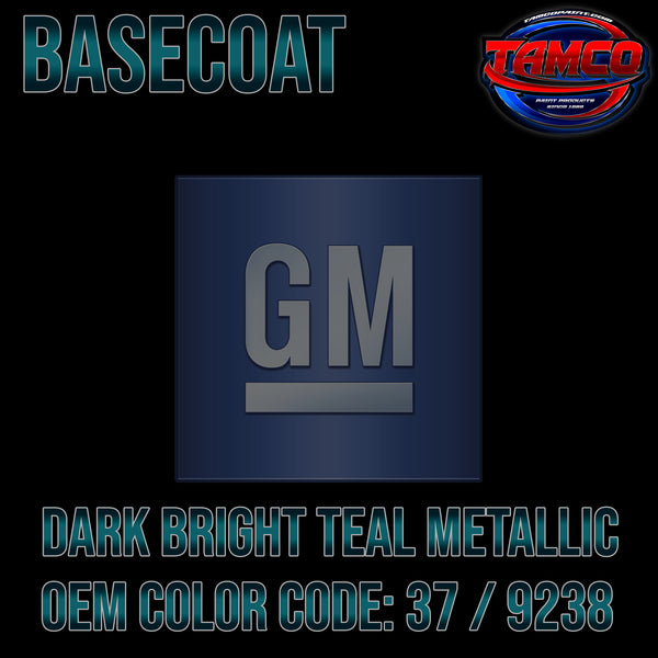 GM Dark Bright Teal Metallic | 37 / 9238 | 1991-1992 | OEM Basecoat