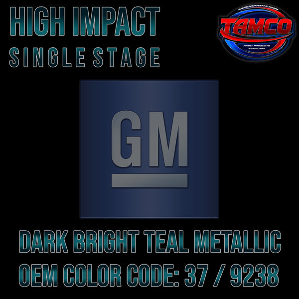 GM Dark Bright Teal Metallic | 37 / 9238 | 1991-1992 | OEM High Impact Single Stage