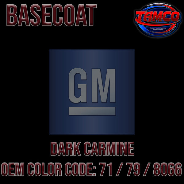 GM Dark Carmine | 71 / 79 / 8066 | 1979-1989 | OEM Basecoat