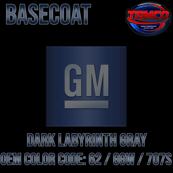 GM Dark Labyrinth Gray | 62 / GGW / 707S | 2010-2013 | OEM Basecoat