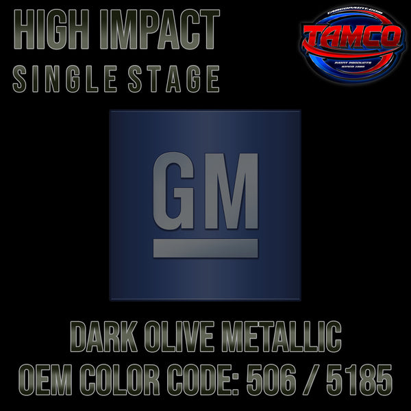 GM Dark Olive Metallic | 506 / 5185 | 1970-1972 | OEM High Impact Single Stage