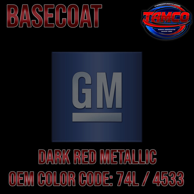 GM Dark Red Metallic | 74L / 4533 | 1974-1975 | OEM Basecoat