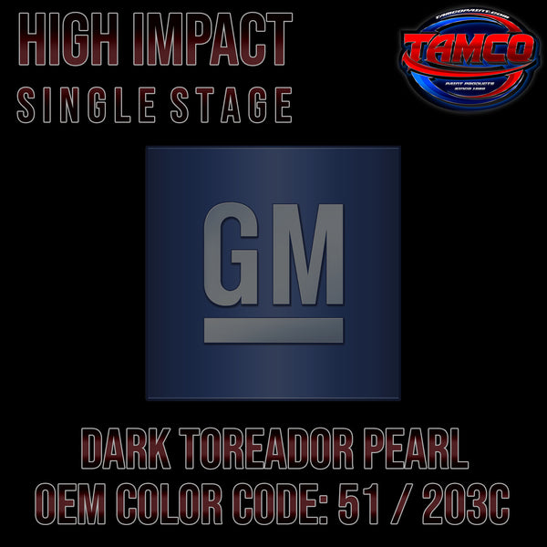 GM Dark Toreador Pearl | 51 / 203C | 1996-2002 | OEM High Impact Single Stage