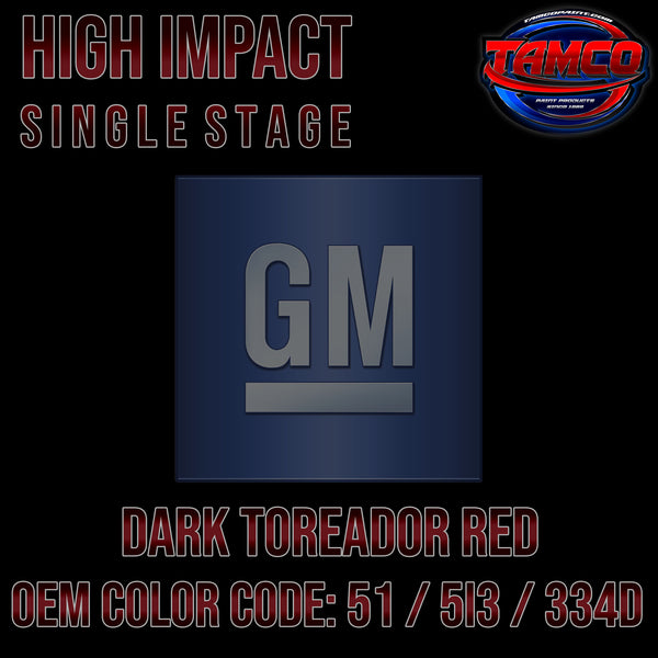 GM Dark Toreador Red | 51 / 5I3 / 334D | 1997-2023 | OEM High Impact Single Stage