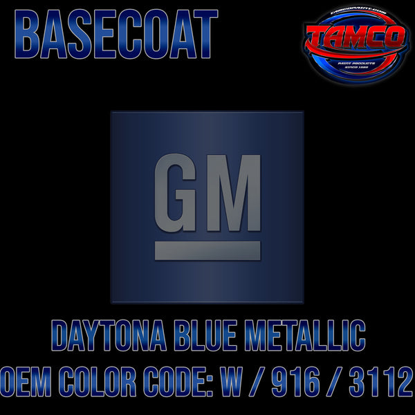GM Daytona Blue Metallic | W / 916 / 3112 | 1963-1964 | OEM Basecoat