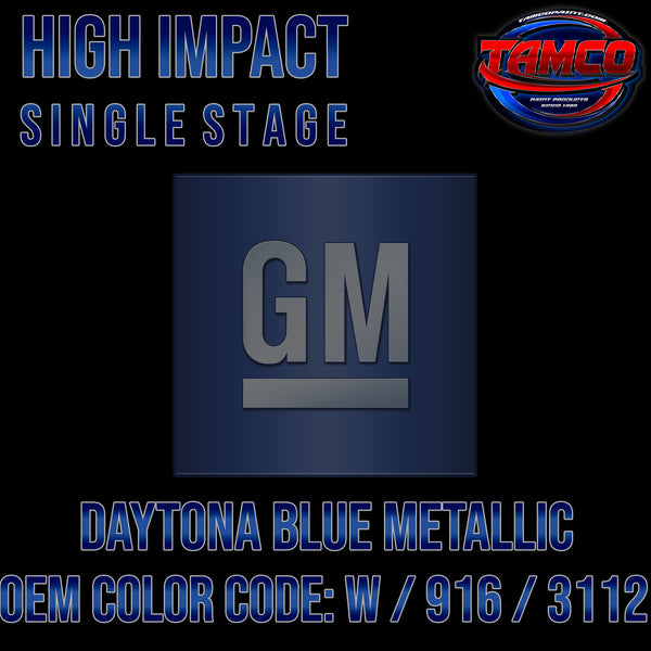 GM Daytona Blue Metallic | W / 916 / 3112 | 1963-1964 | OEM High Impact Single Stage