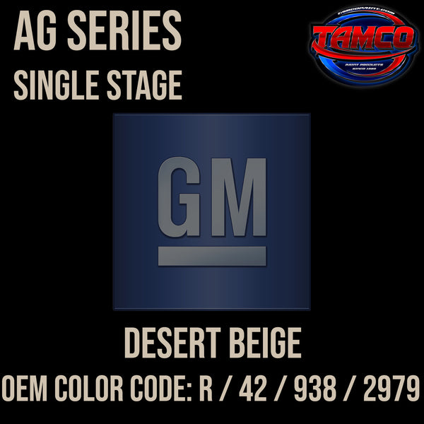GM Desert Beige | R / 42 / 938 / 2979 | 1962-1968 | OEM AG Series Single Stage