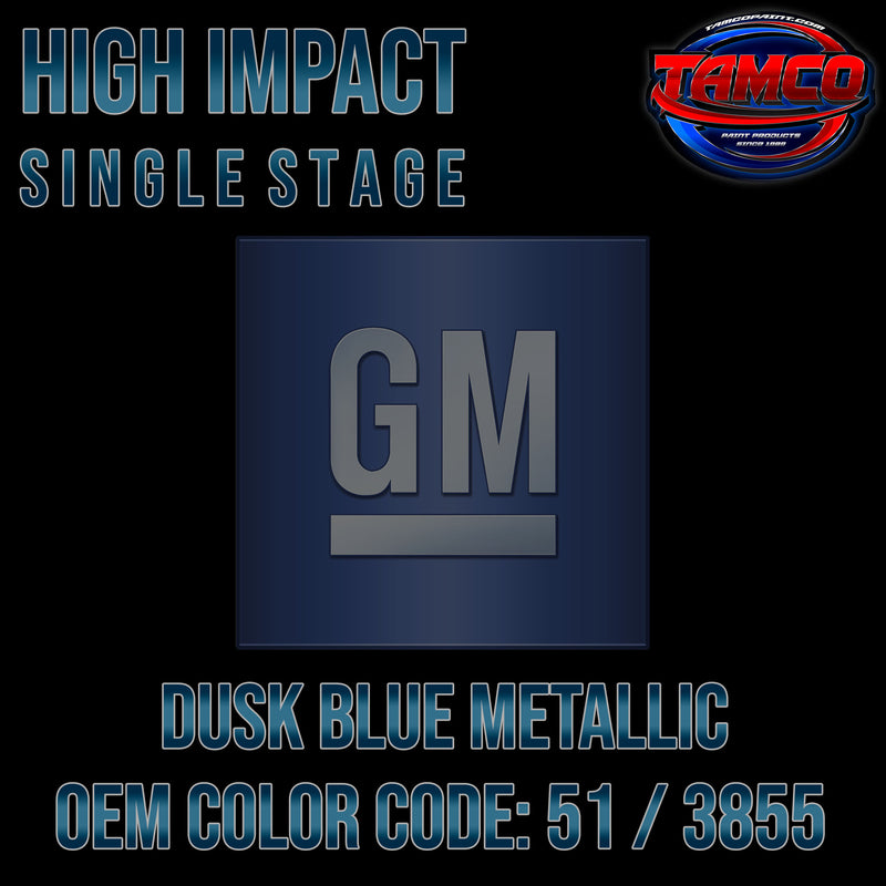 GM Dusk Blue Metallic | 51 / 3855 | 1969 | OEM High Impact Single Stage