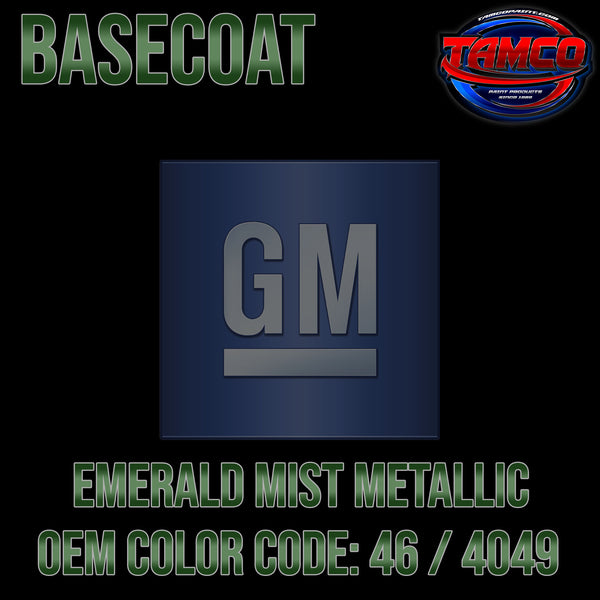 GM Emerald Mist Metallic | 46 / 4049 | 1970-1972 | OEM Basecoat