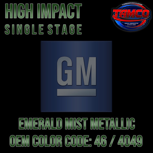 GM Emerald Mist Metallic | 46 / 4049 | 1970-1972 | OEM High Impact Single Stage