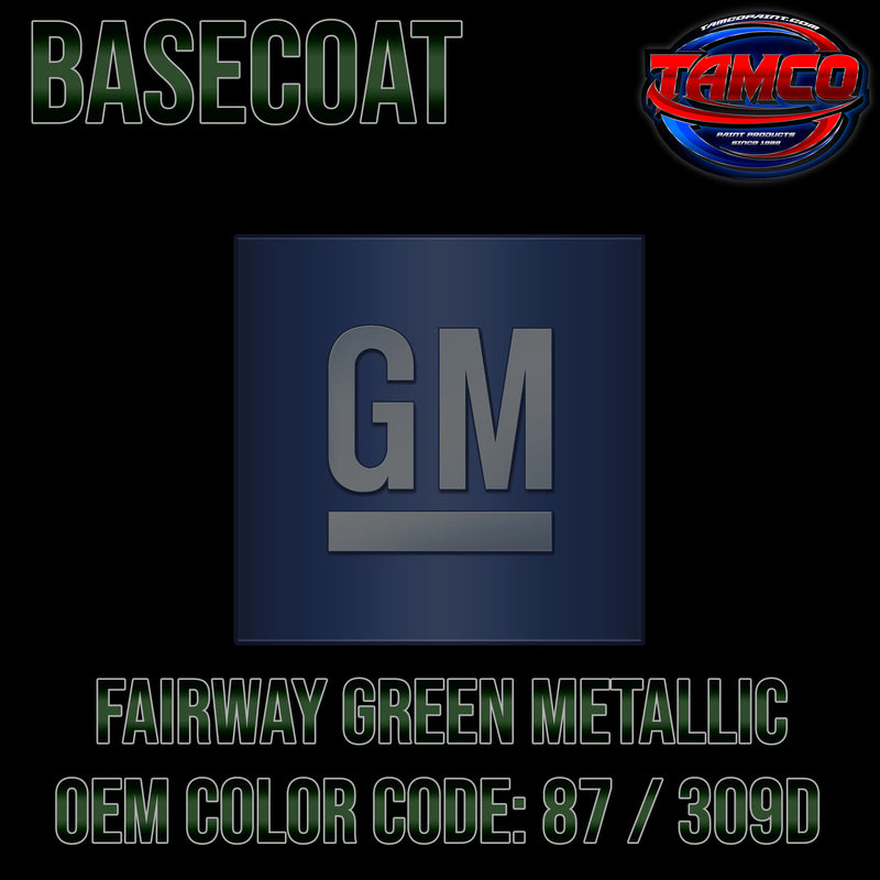 GM Fairway Green Metallic | 87 / 309D | 1997-1998 | OEM Basecoat
