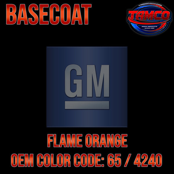 GM Flame Orange | 65 / 4240 | 1972 | OEM Basecoat