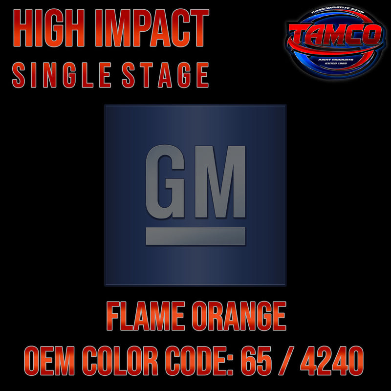 GM Flame Orange | 65 / 4240 | 1972 | OEM High Impact Single Stage