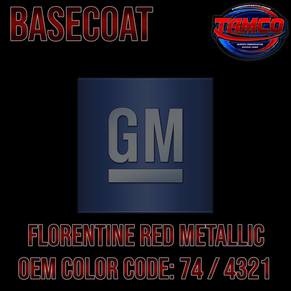 GM Florentine Red Metallic | 74 / 4321 | 1973 | OEM Basecoat