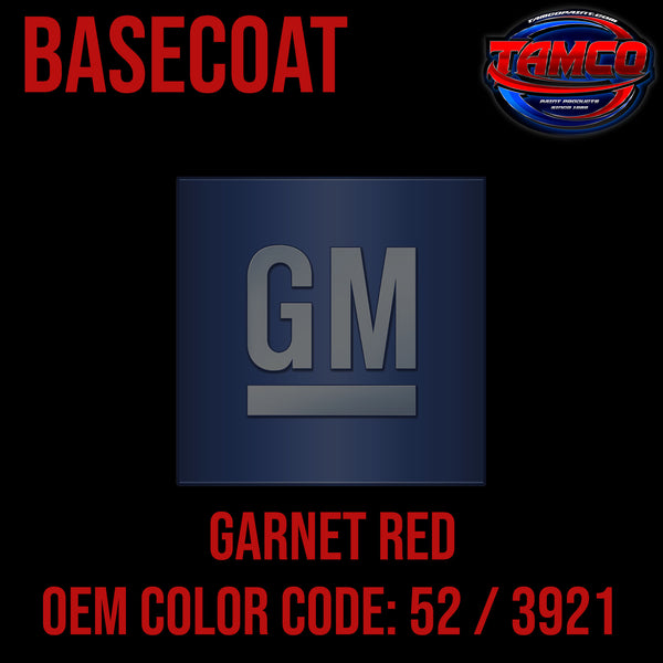 GM Garnet Red | 52 / 3921 | 1969 | OEM Basecoat
