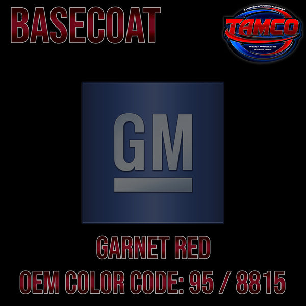 GM Garnet Red | 95 / 8815 | 1987-1989 | OEM Basecoat
