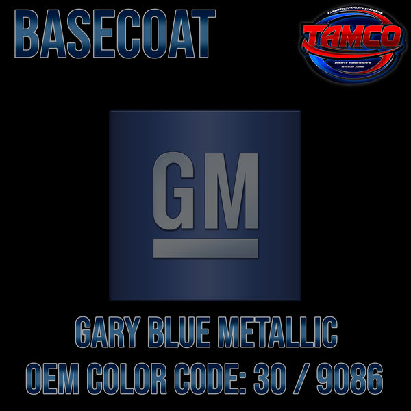 GM Gary Blue Metallic | 30 / 9086 | 1990-1992 | OEM Basecoat