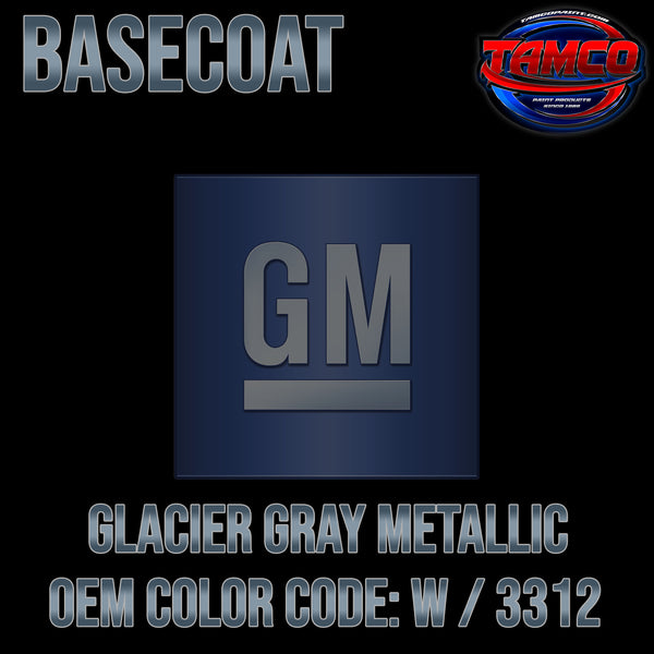 GM Glacier Gray Metallic | W / 3312 | 1965 | OEM Basecoat