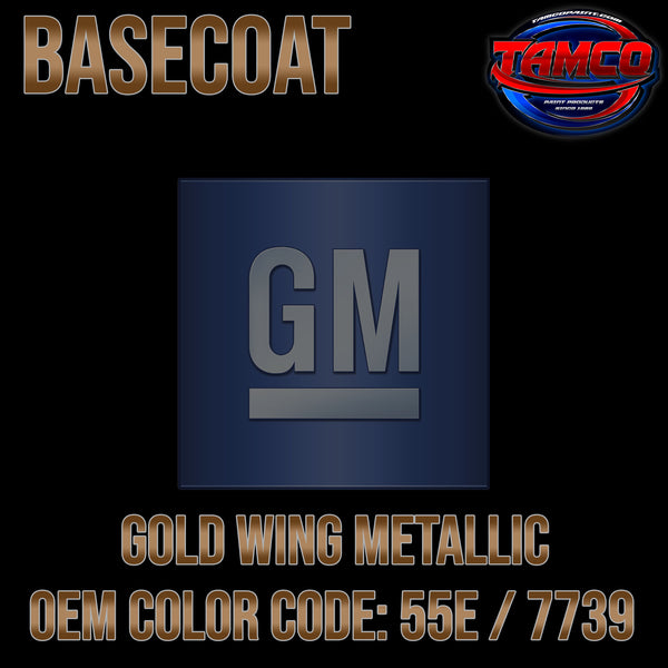 GM Gold Wing Metallic | 55E / 7739 | 1982-1983 | OEM Basecoat