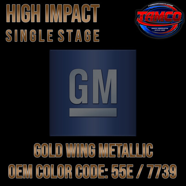 GM Gold Wing Metallic | 55E / 7739 | 1982-1983 | OEM High Impact Single Stage