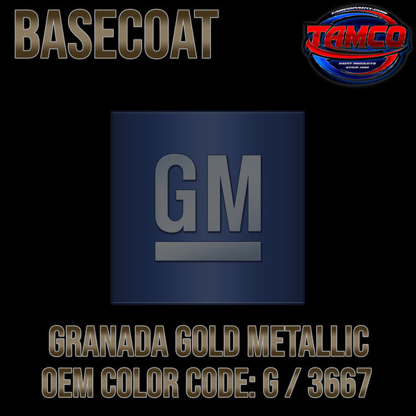 GM Granada Gold Metallic | G / 3667 | 1967 | OEM Basecoat