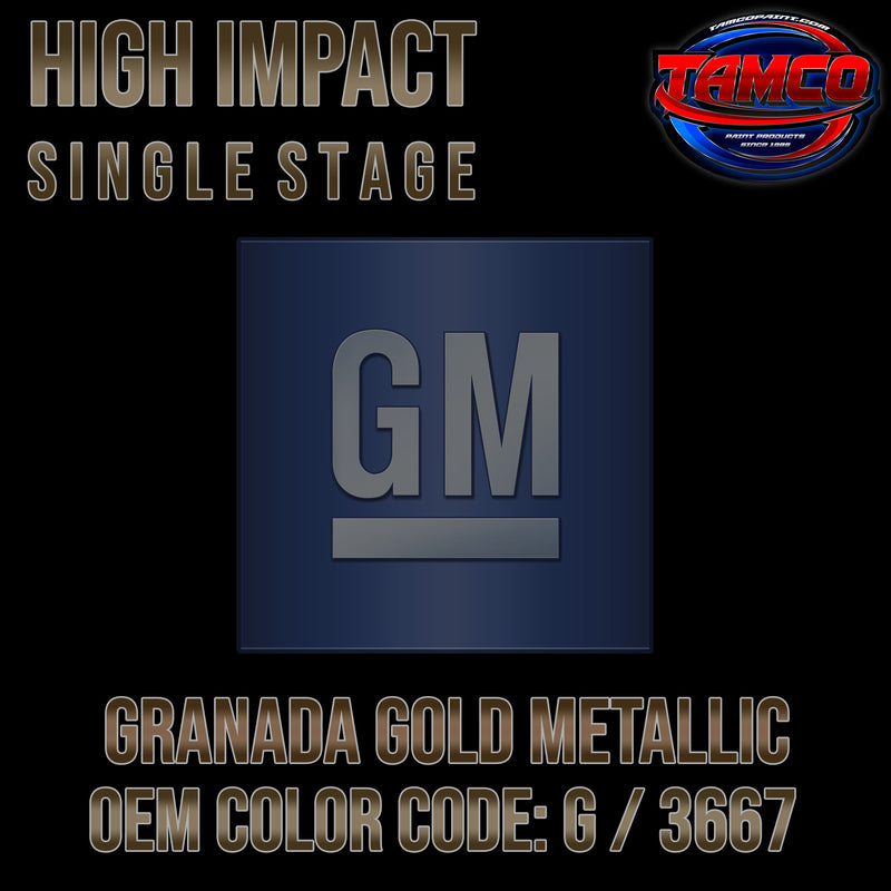 GM Granada Gold Metallic | G / 3667 | 1967 | OEM High Impact Series Single Stage
