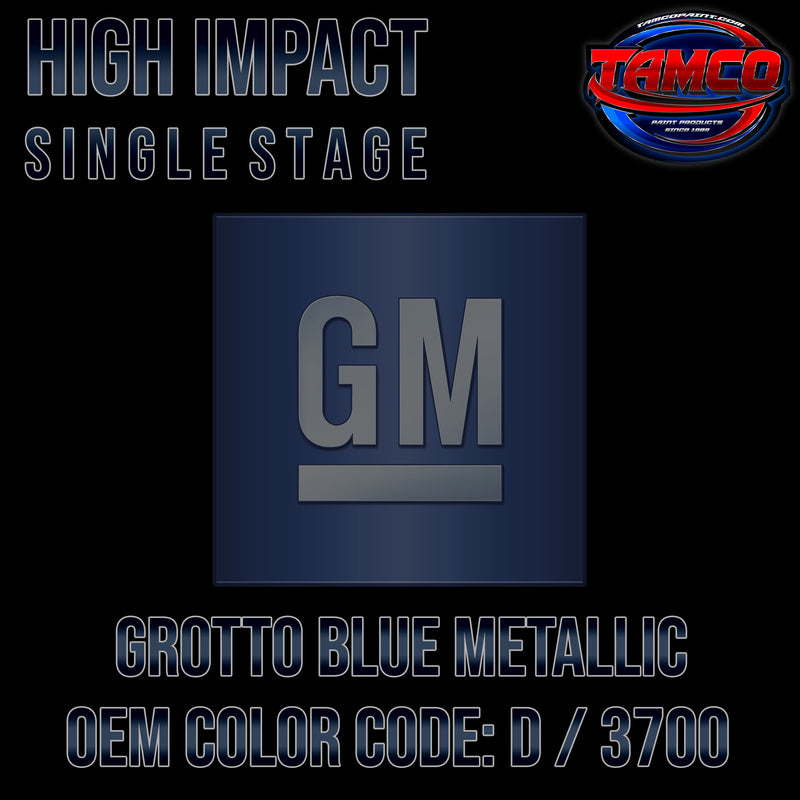 GM Grotto Blue Metallic | D / 3700 | 1968 | OEM High Impact Single Stage