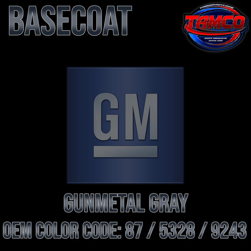 GM Gunmetal Gray | 87 / 5328 / 9243 | 1987-2020 | OEM Basecoat