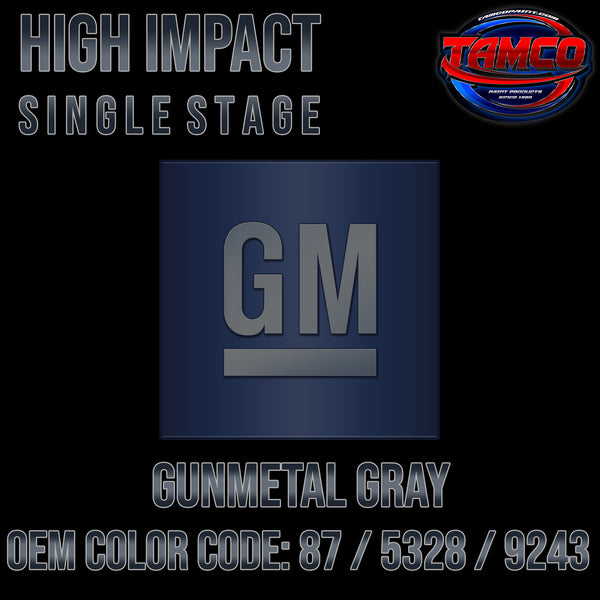 GM Gunmetal Gray | 87 / 5328 / 9243 | 1987-2020 | OEM High Impact Single Stage