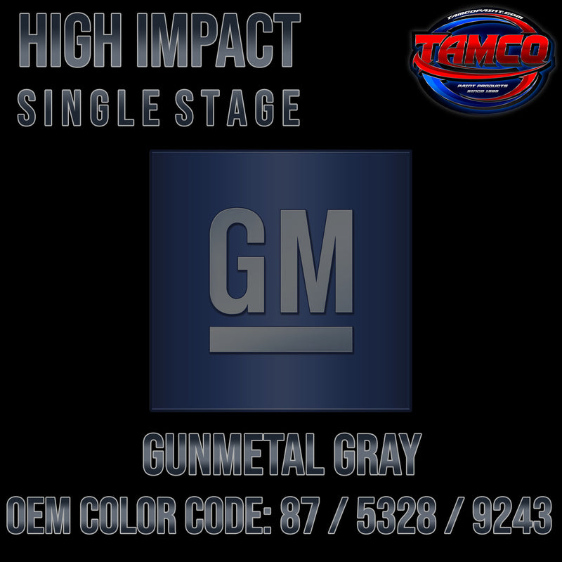 GM Gunmetal Gray, 87 / 5328 / 9243, 1987-2020