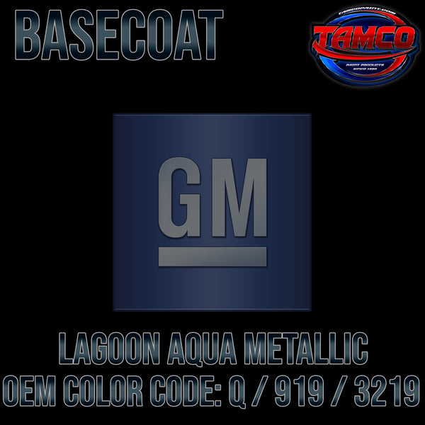 GM Lagoon Aqua Metallic | Q / 919 / 3219 | 1964 | OEM Basecoat