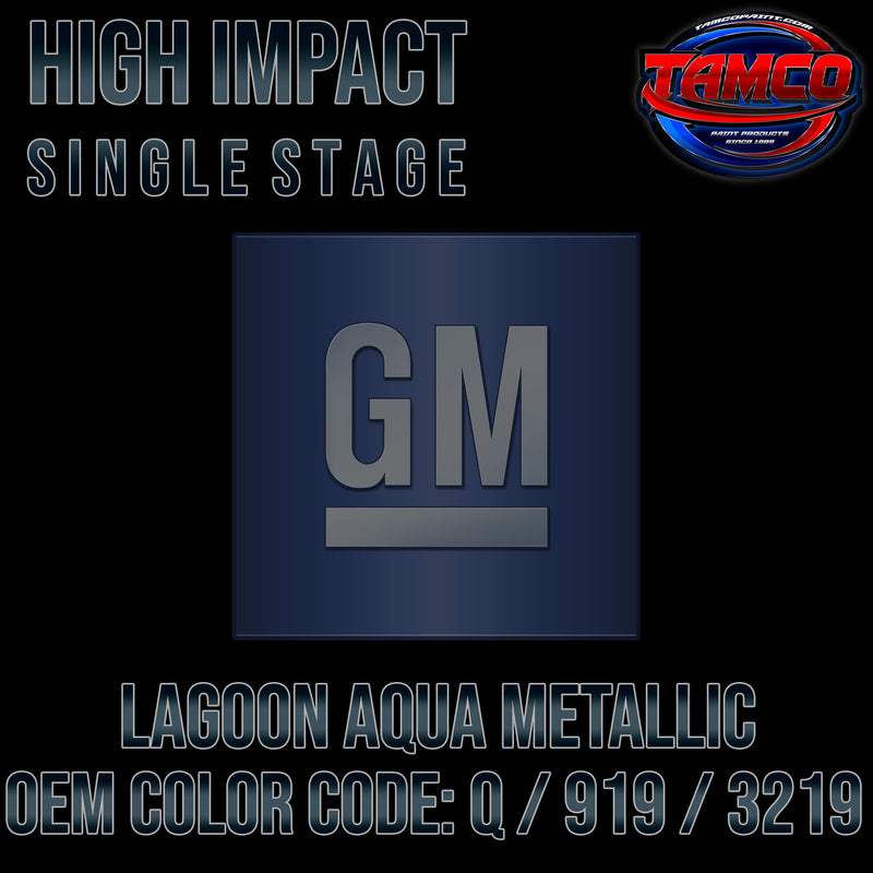 GM Lagoon Aqua Metallic | Q / 919 / 3219 | 1964 | OEM High Impact Single Stage