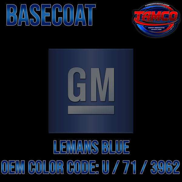 GM LeMans Blue Metallic | U / 71 / 3962 | 1968-1970 | OEM Basecoat