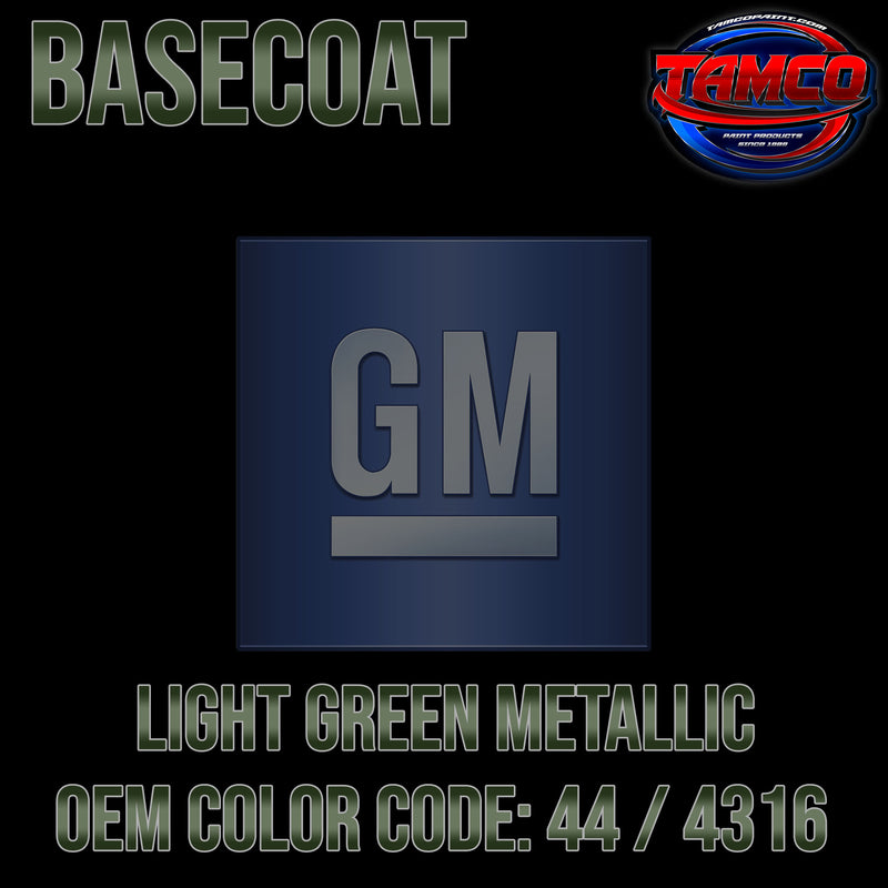 GM Light Green Metallic | 44 / 4316 | 1973 | OEM Basecoat