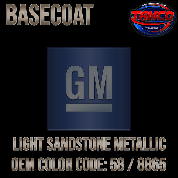 GM Light Sandstone Metallic | 58 / 8865 | 1987-1991 | OEM Basecoat