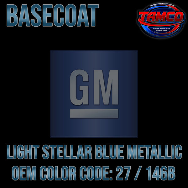 GM Light Stellar Blue Metallic | 27 / 146B | 1995-1998 | OEM Basecoat