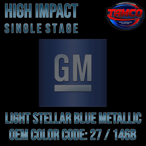 GM Light Stellar Blue Metallic | 27 / 146B | 1995-1998 | OEM High Impact Single Stage