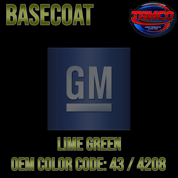 GM Lime Green | 43 / 4208 | 1971-1972 | OEM Basecoat
