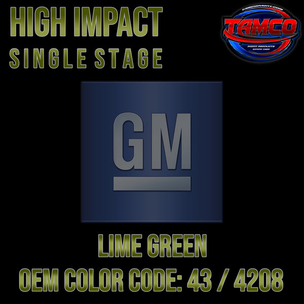 GM Lime Green | 43 / 4208 | 1971-1972 | OEM High Impact Single Stage