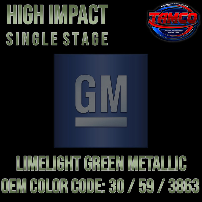 GM Limelight Green Metallic | 30 / 59 / 3863 | 1969 | OEM High Impact Single Stage