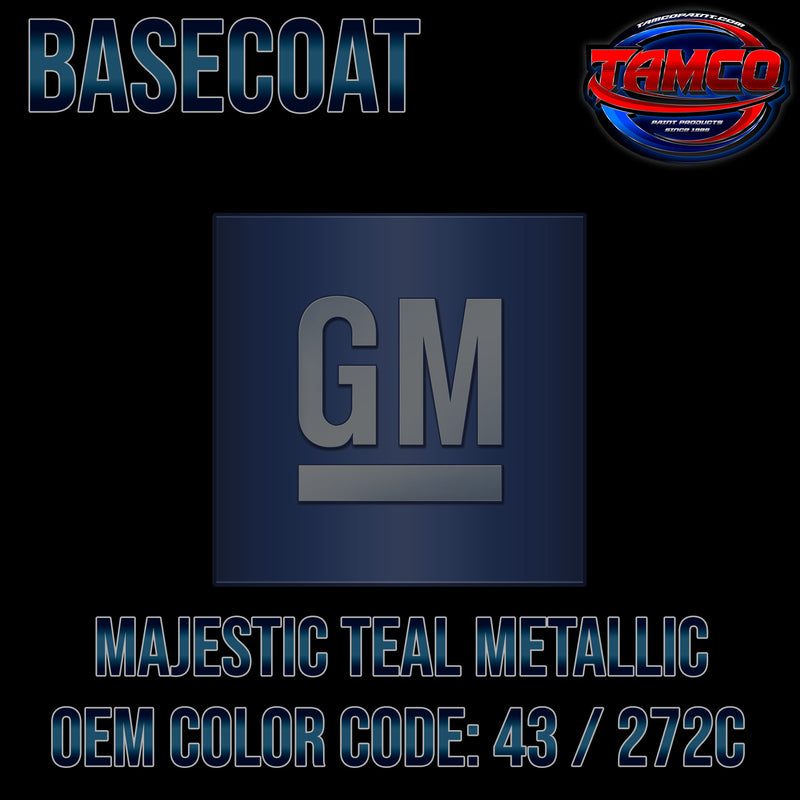 GM Majestic Teal Metallic | 43 / 272C | 1996-1999 | OEM Basecoat