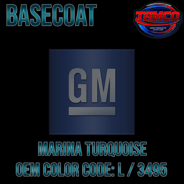 GM Marina Turquoise | L / 3495 | 1966 | OEM Basecoat