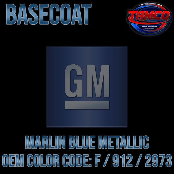 GM Marlin Blue Metallic | F / 912 / 2973 | 1962-1964 | OEM Basecoat
