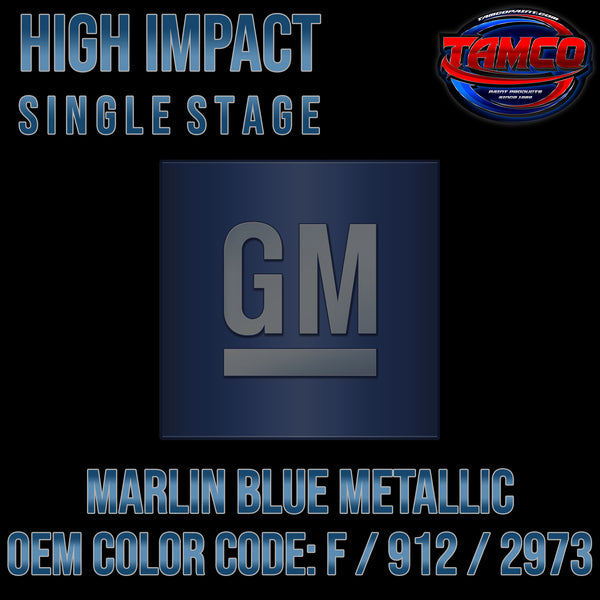 GM Marlin Blue Metallic | F / 912 / 2973 | 1962-1964 | OEM High Impact Single Stage