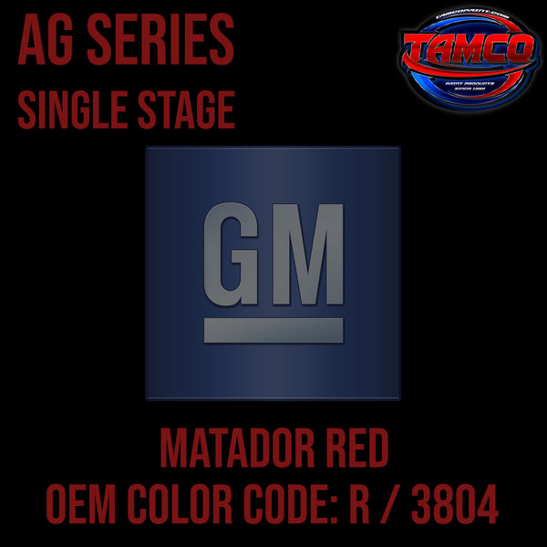 GM Matador Red | R / 3804 | 1968 | OEM AG Series Single Stage