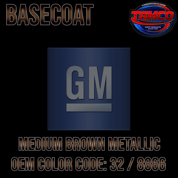 GM Medium Brown Metallic | 32 / 8866 | 1987-1989 | OEM Basecoat